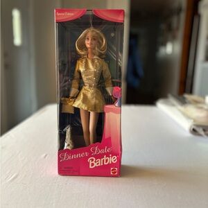 Barbie Dinner Date Special Edition Gold Dress Doll 19016